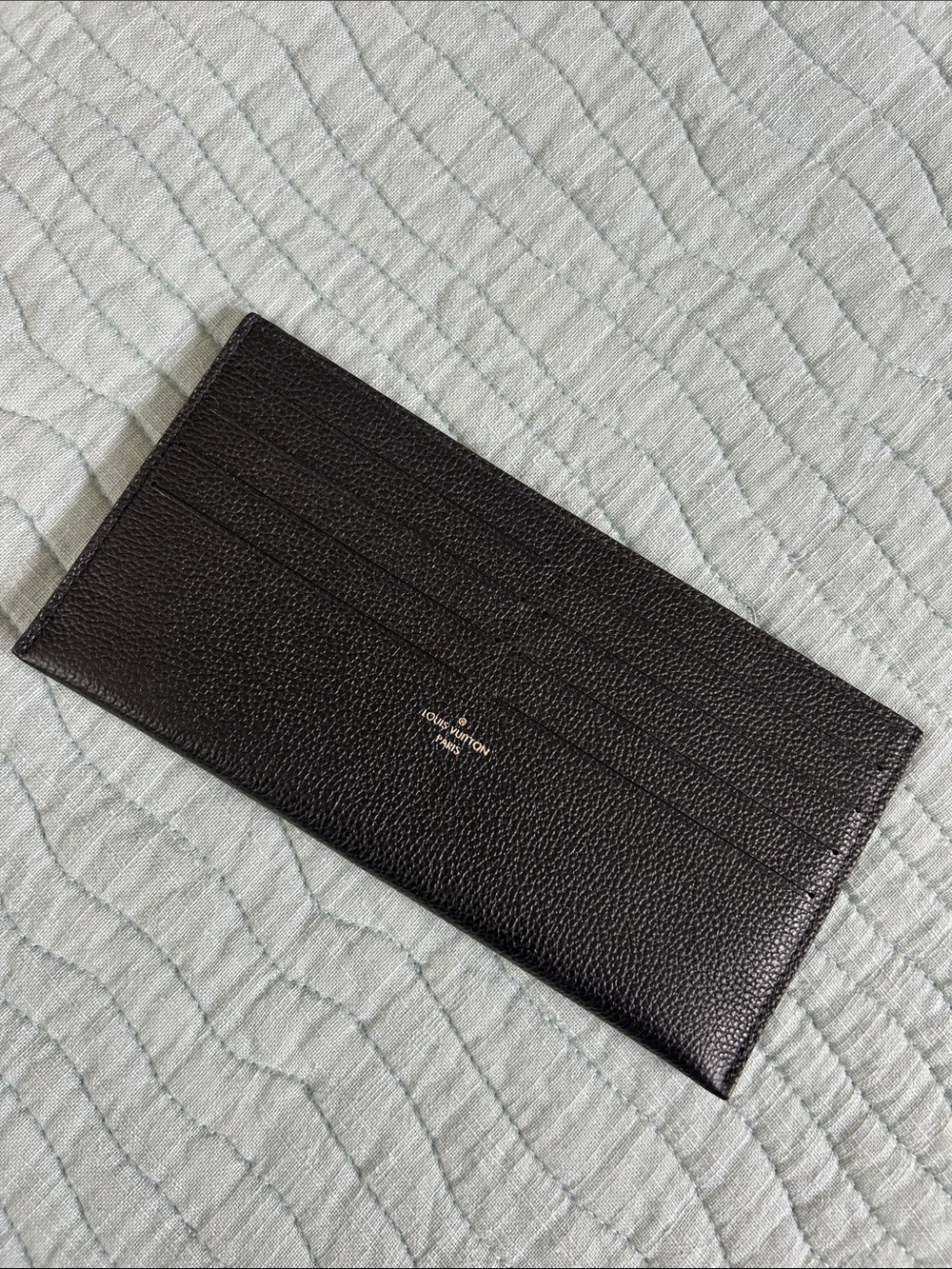 Louis Vuitton Black Leather Card Holder